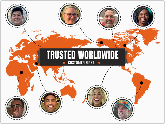 Trusted worldwide — happy customers