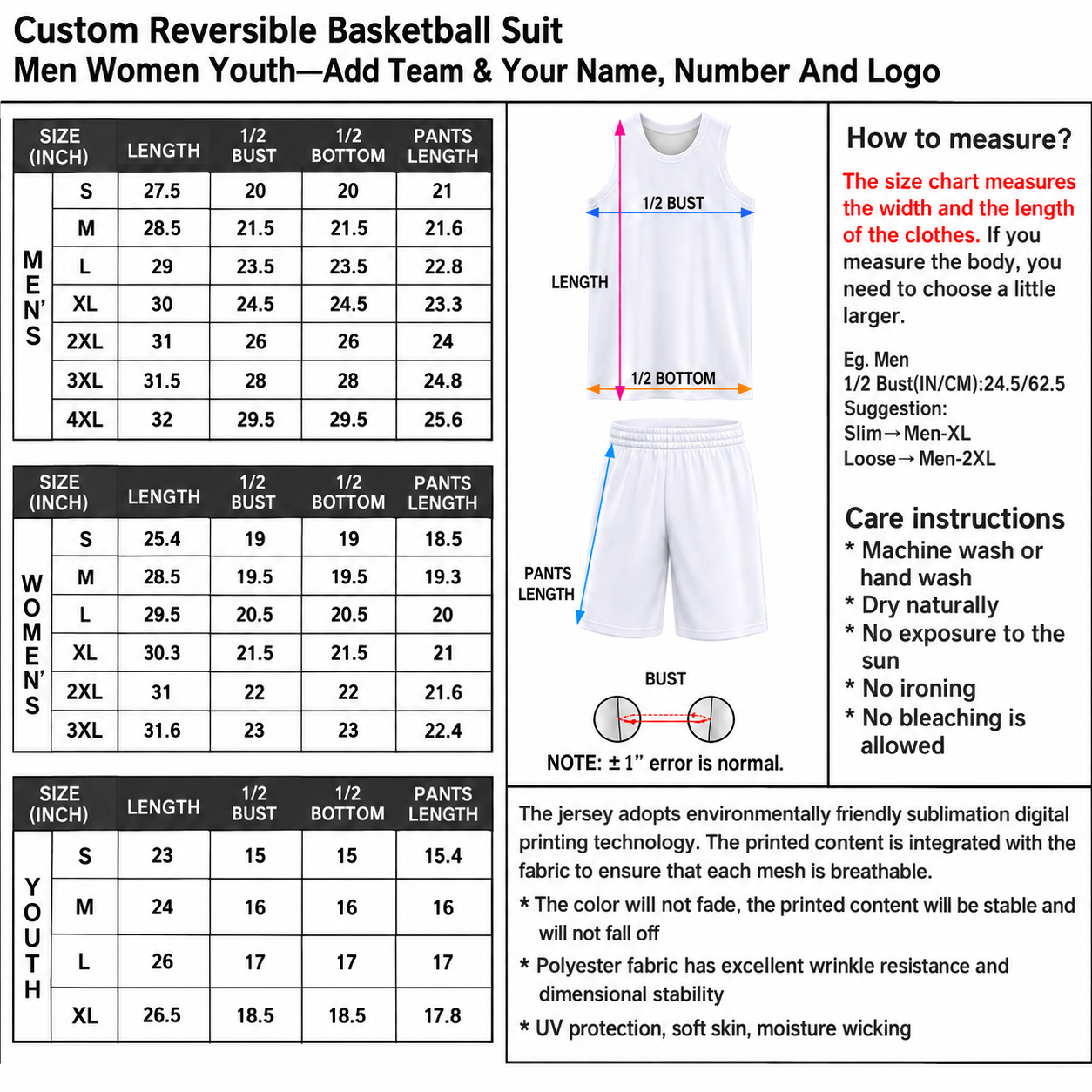 Custom Reversible Basketball Suit(in)